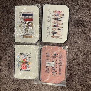 Taylor Swift Themed Pouches - Set of 4